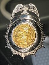 Denver Colorado Obsolete Deputy Sheriff hat Badge - mint condition picture