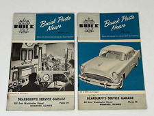 2) Buick Parts News Booklets Febuary & April 1954 - Rare picture