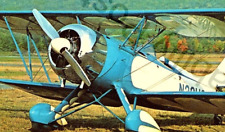 Vintage Wurtsboro, Ny. Postcard Waco UPF-7 Biplane Pre War Training Airplane picture
