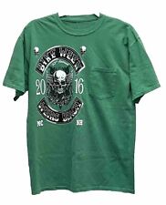 Bike Week 93rd AnnualWeirs Beach Green Pocket T-Shirt Mens Size Large picture
