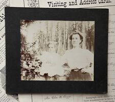 Lovely Antique Cabinet Card Photo Mother & Daughter Identified Mitilda and Ruth picture