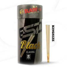 RAW Cones Classic Black King Size | 100 Pack | Natural Pre Rolled Rolling Paper picture
