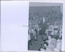 1957 Citizens Attend Meeting At Randolph Ma High School Education 7X9 Photo picture