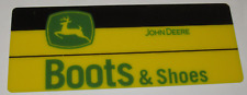 GENUINE JOHN DEERE BOOTS & SHOES ADVERTISING PLASTIC STORE SIGN 11x4