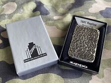 1941 Replica Zippo Lighter - 5 Sided Custom Hammered Finish - Four Barrel picture