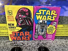 Lot of 2: 1977 Topps Star Wars Wax Packs Series 2 and 3 BRAND NEW SEALED picture
