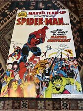 Original Marvel Comic Book Store Promo Poster 1983 Marvel Team-Up folded. picture