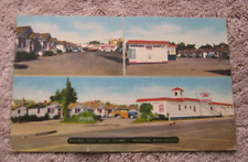 Spokane WA Washington Regina City Auto Court Motel Cabins Postcard 1952 Roadside picture