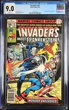 Invaders #31 - Marvel Comics 1978 CGC 9.0 Frankenstein Monster appearance. picture