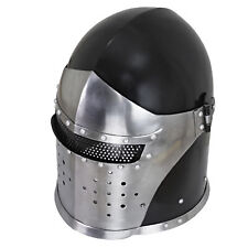 MEDIEVAL VISORED BARBUTA HELMET COLLECTION ARMOUR 18 GUAGE STEEL HANDMADE GIFTS picture
