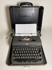 Vintage Royal Arrow Manual Typewriter in Case Glass Keys Working picture