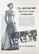 1947 Quest Shon Mark Bra Avon Satin Women's Fashion Wall Decor Vintage Print Ad picture
