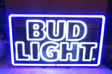 BUD LIGHT BEER ICONIC LOGO LED SIGN-OPTI NEON-BAR-LAGER-ALE-BUDWEISER-MAN CAVE picture