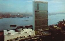 New York City, NY, United Nations, East River, 1953 Chrome Postcard b9582 picture