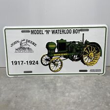 John Deere Tractor Model “N” 1917-1924 Waterloo Boy Metal License Plate Farm picture
