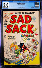 SAD SACK #1 (1949)   CGC VG-F (5.0) cond.  GEORGE BAKER  KEY:  1st LITTLE DOT picture