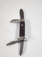 Vintage 1970s Boker USA Tree Brand 4-Blades Folding Pocket Utility Knife #9361 picture