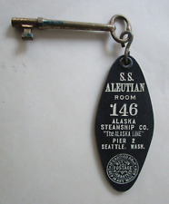 S.S. ALEUTIAN - Alaska Steamship Co. - Seattle, Wa. - Original Room Key - 1920's picture
