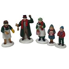 Department 56 Holiday Figurines Lot of 5 Ceramic Christmas Village Collectibles picture