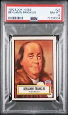 1952 Look 'N See Benjamin Franklin #21 PSA 8 picture