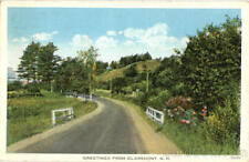 1930 Greetings From Claremont,NH Sullivan County New Hampshire Postcard 1C stamp picture
