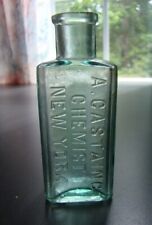 Antique 1860's - 1870's A. CASTAING CHEMIST- NEW YORK Early Medicine Bottle picture