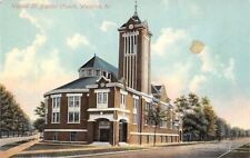 Waterloo Iowa~Walnut Street Baptist Church~1910 Postcard picture