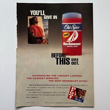 Vintage Old Spice Deodorant Magazine Print Ad 1993 Full Page Color Advertisement picture