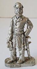1990 Masterworks General Robert E. Lee With Dress Sword & Hat Pewter Figurine. picture