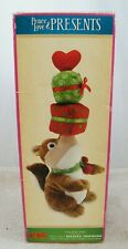 NEW CRACKER BARREL PEACE LOVE & PRESENTS ANIMATED CHIPMUNK SING MERRY CHRISTMAS picture