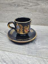 Vtg Olvmpia Hand Made In Greece 24K Tea Cup & Saucer picture