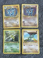 Pokémon Card First Edition Lot Of 4, Machamp (shadowless And Shadow), Scyther picture