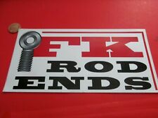 FK ROD ENDS Sticker / Decal  RACING ORIGINAL old stock picture