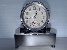 Vintage Claude Art Deco Music Box Alarm Clock French Made in France picture