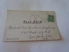 vintage postcard, stamped, 1907, home coming week picture