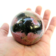 Rodonita Rosa Esfera de Cristal 48MM / Pink Rhodonite Crystal Sphere Ball 442 g picture