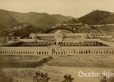 VINTAGE ALBUMEN PHOTO Cemetery Compo Santo PISA GENOA ITALY 1880 Europe picture