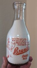 Santa Fe, New Mexico N.M. TRPQ Milk bottle - Pictorial Rhyme milk bottle  Clean picture