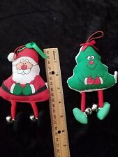 Vintage Jingle Bell Stuffed Santa & Tree Tom-Wat Inc. picture