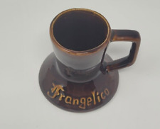 Vintage Frangelico Mug Brown Glazed with Padded Bottom 5