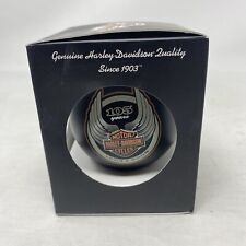 HARLEY DAVIDSON 105TH ANNIVERSARY CHRISTMAS ORNAMENT BULB 1903 - 2008 PRE-OWNED  picture