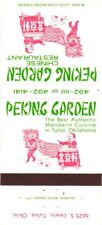Peking Garden The Best Authentic Mandarin Cuisine Vintage Matchbook Cover picture
