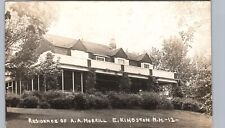 MORRILL RESIDENCE kingston nh real photo postcard rppc new hampshire house picture
