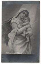 Antique Card MADONNA Maria w/BABY maternity ART Bodenhausen Postcard Old PR 1917 picture
