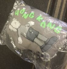 Kaws Holiday Hong Kong Exclusive Grey Cushion Pillow Companion W/ Keychain 🔥 picture