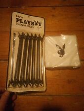 Vintage Playboy Club Bunny Swizzle Sticks And Cocktail Napkins New Old Stock picture