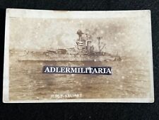 WWI H.M.S Valiant Image - Post Card - Period Item - 1914 - 1918 picture