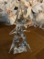 Vintage Crystal Christmas Tree  8 3/4” Clear Art Holiday Decoration picture
