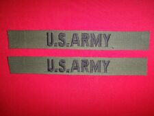 2 U.S. ARMY Pocket Tapes Subdued Patches *New Old Stock* picture