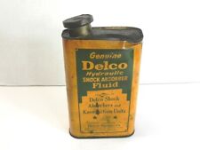 VINTAGE 1939 GENUINE DELCO HYDRAULIC SHOCK ABSORBER FLUID 1 QUART SIZE   picture